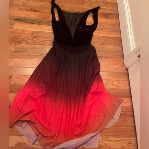 Weissman red black dance costume